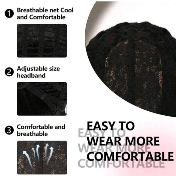 LydiaMFashions Black Short Hair Bob Wig new - Picture 3 of 6